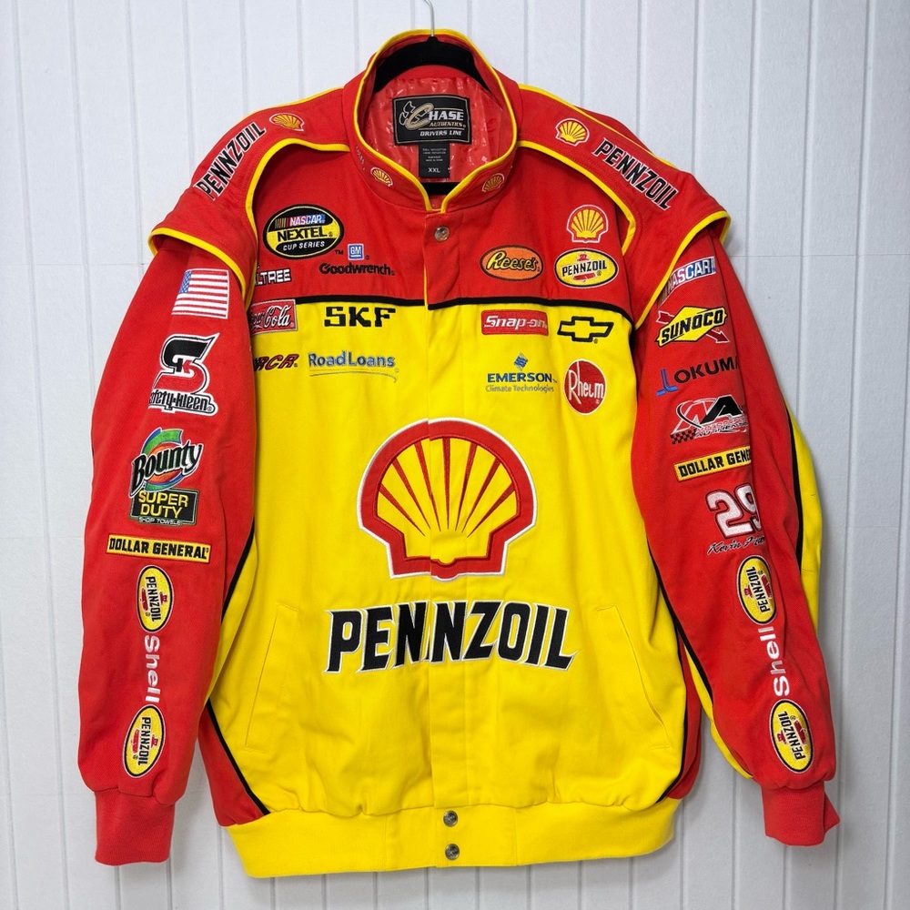 Chase Authentics Kevin Harvick #29 Pennzoil Jacket Bomber Style Nascar XXL
